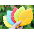 creative portable folding silicone Leaf shape wash cup outdoor travel camping folding cup